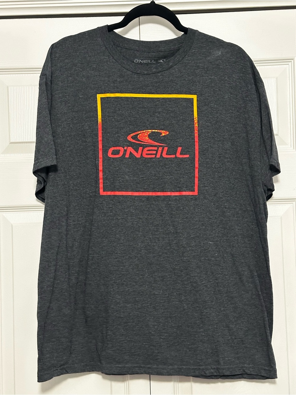 O’Neill Graphic Logo Short Sleeve Tee T-shirt Premium Fit in Gray Size XL VGUC